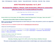 Tablet Screenshot of faithclimateconference.org
